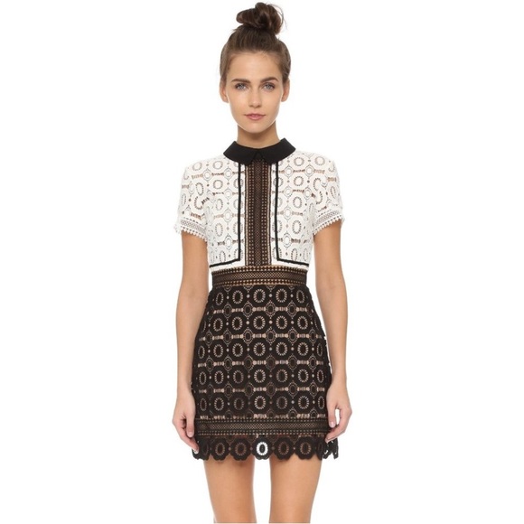 NWT Self-Portrait Felicia Lace Dress 0 - Picture 4 of 14